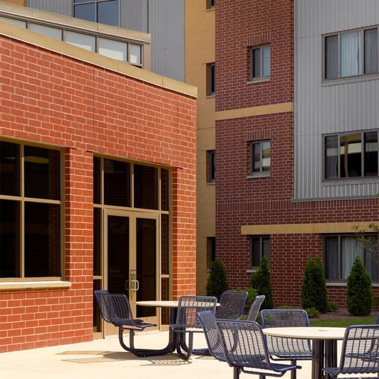 University of Wisconsin – Platteville, Southwest Residence Hall Outdoor Collaboration