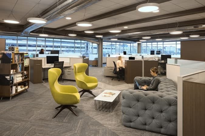 Bader Rutter Collaborative Workspace illustrating how design can impact several of the company imperatives resulting in a modern workplace.