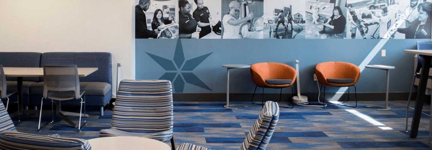 Milwaukee Area Technical College Social space providing integral branding and cues of cultural identify, a Higher Education design trend