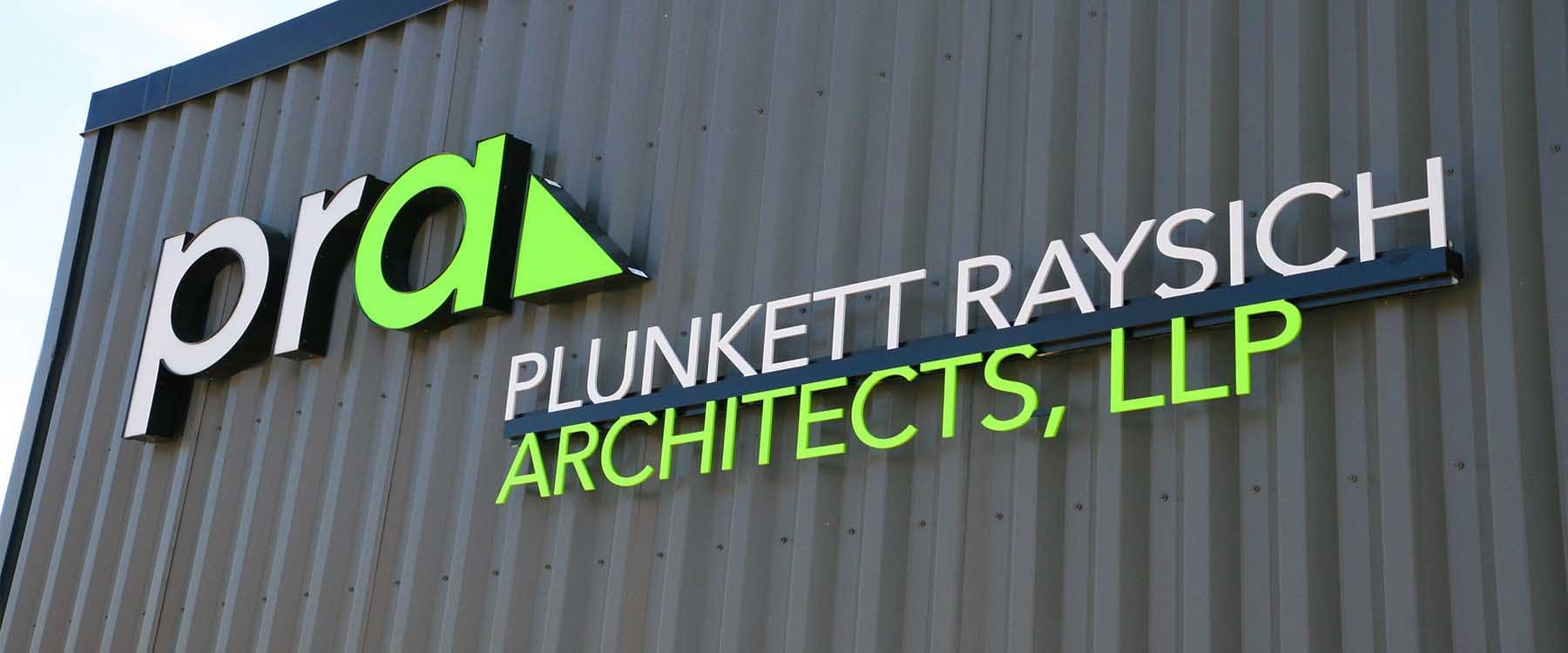 PRA Milwaukee Design Office - Building Signage Featured Image