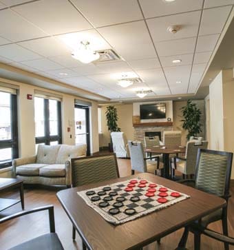 LindenGrove waukesha Senior Living - game and living area