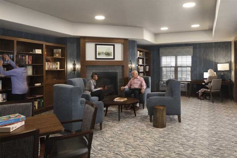 Mount Mary Trinity Woods Library, a meeting place for intergenerational living