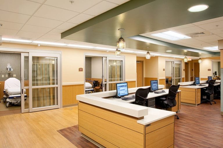 UnityPoint Health Meriter Nurse Station in Endoscopy Wing