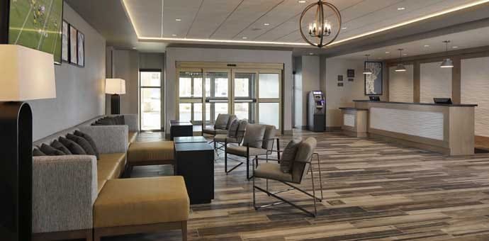 Homewood Suites by Hilton lobby and check in reception
