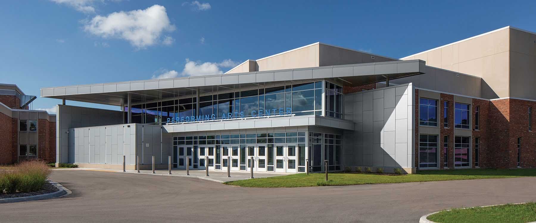 Germantown School District High School Performing Arts Center Entrance