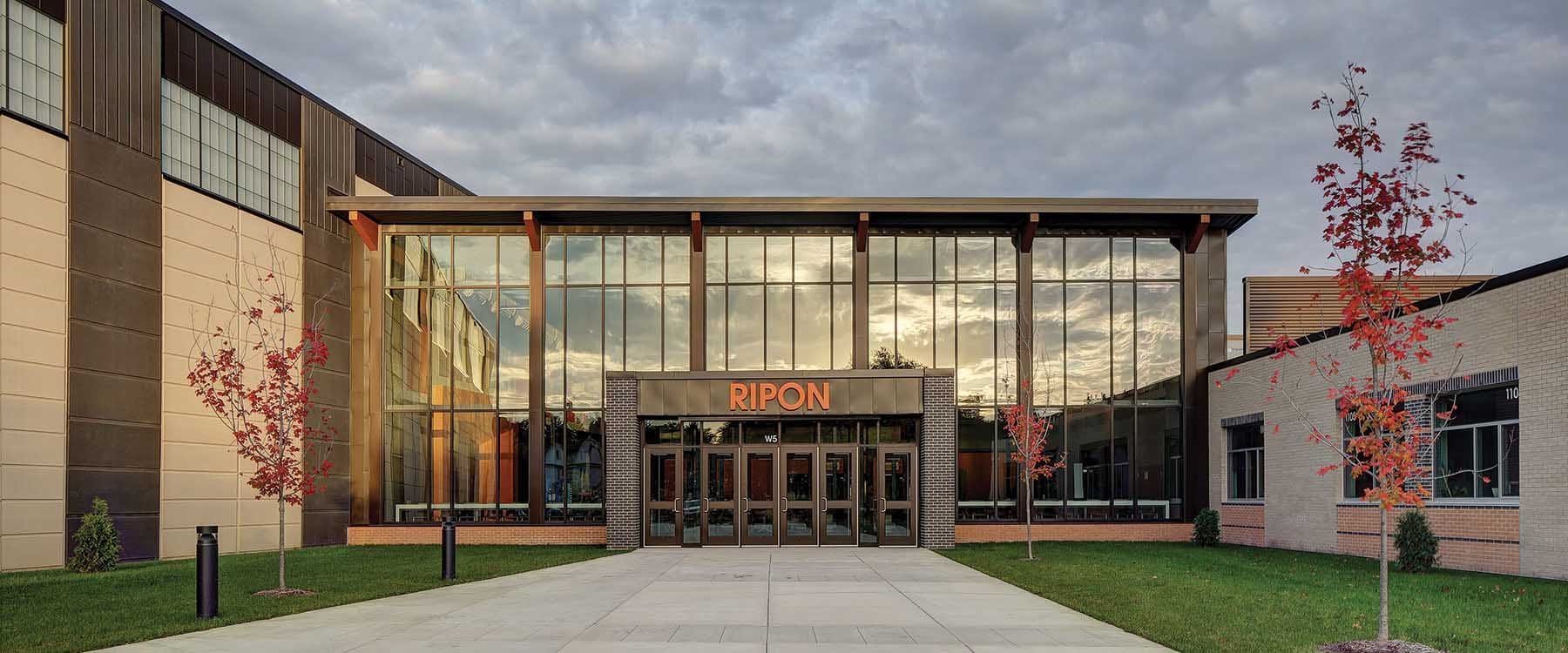 New Entrance at the Ripon Middle High School District, Ripon Wisconsin