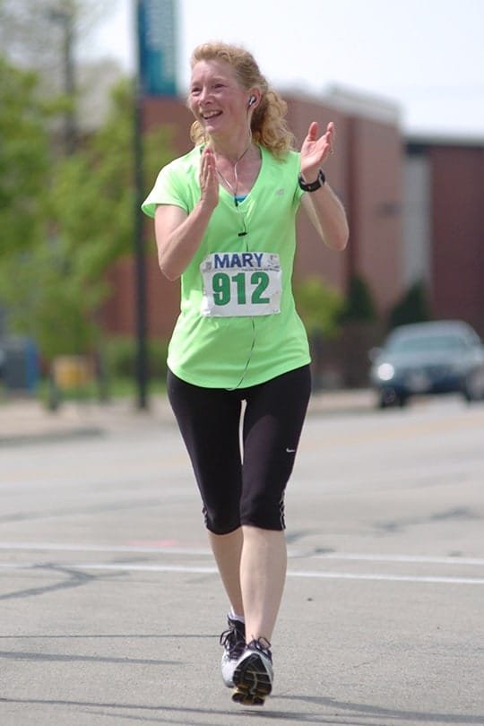 Mary Spriggs Running In A Marathon