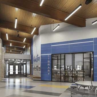 School District of Mauston West Side Elementary School Main Entry and Student Commons