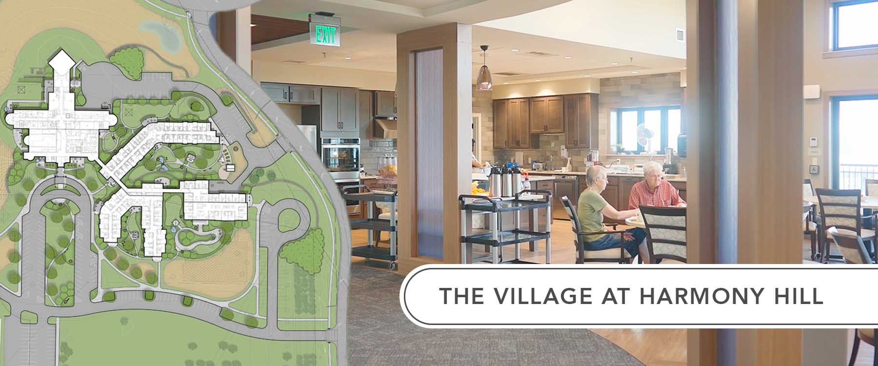 Video presentation of the new Village at Harmony Hill engaged senior living in Watertown South Dakota designed by the Senior Living Architects at Plunkett Raysich Architects, LLP