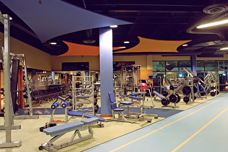 This Fitness Center provides easy and regular access to a safe exercise routine in hopes of improving community health
