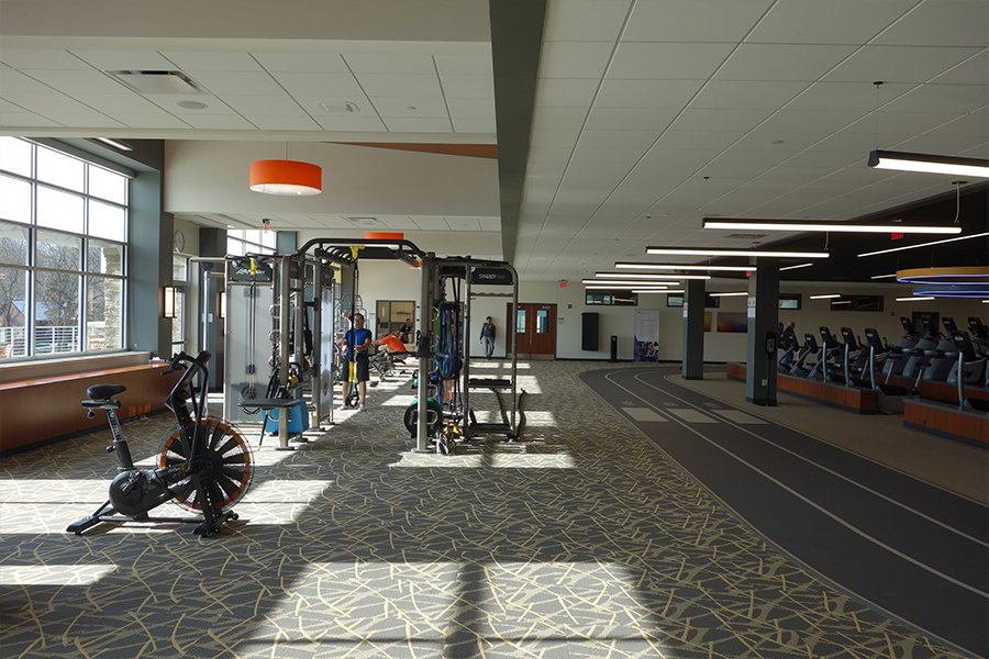 Northwestern-Medicine-Kishwaukee-Health-and-Wellness-Fitness-Space-and-Track provides daily health and exercise programming.