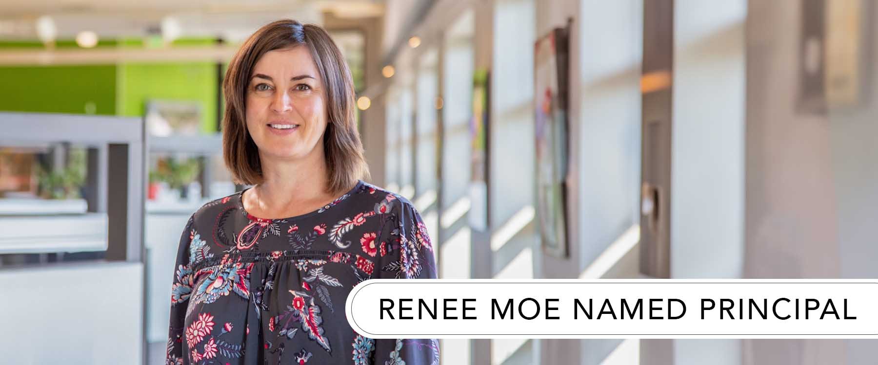 Healthcare architect and dental planner Renee Moe is promoted to Principal at Plunkett Raysich Architects, LLP